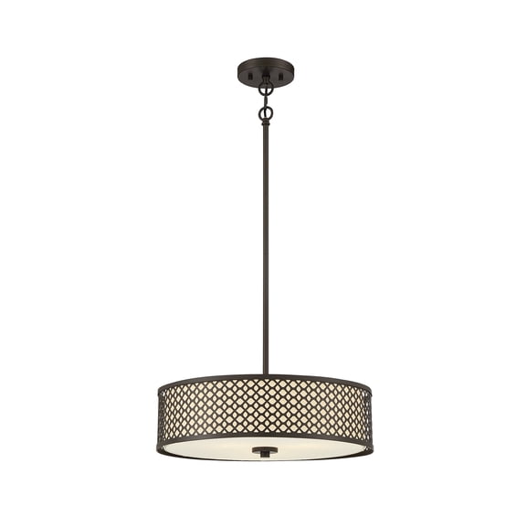 Trade Winds Lighting 3-Light Pendant Light In Oil Rubbed Bronze