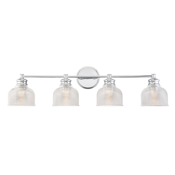 Trade Winds Lighting 4-Light Bathroom Vanity Light In Chrome