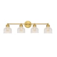 thumbnail image 1 of Trade Winds Lighting 4-Light Bathroom Vanity Light In Natural Brass, 1 of 6