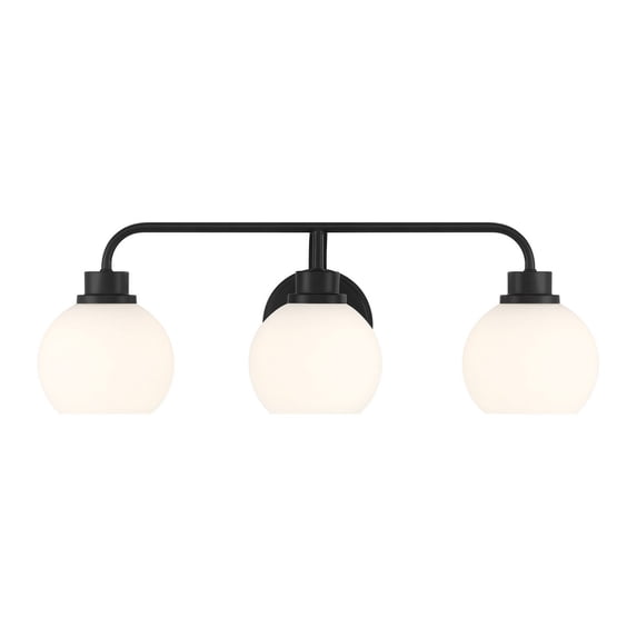 Bathroom Vanity Light in Matte Black