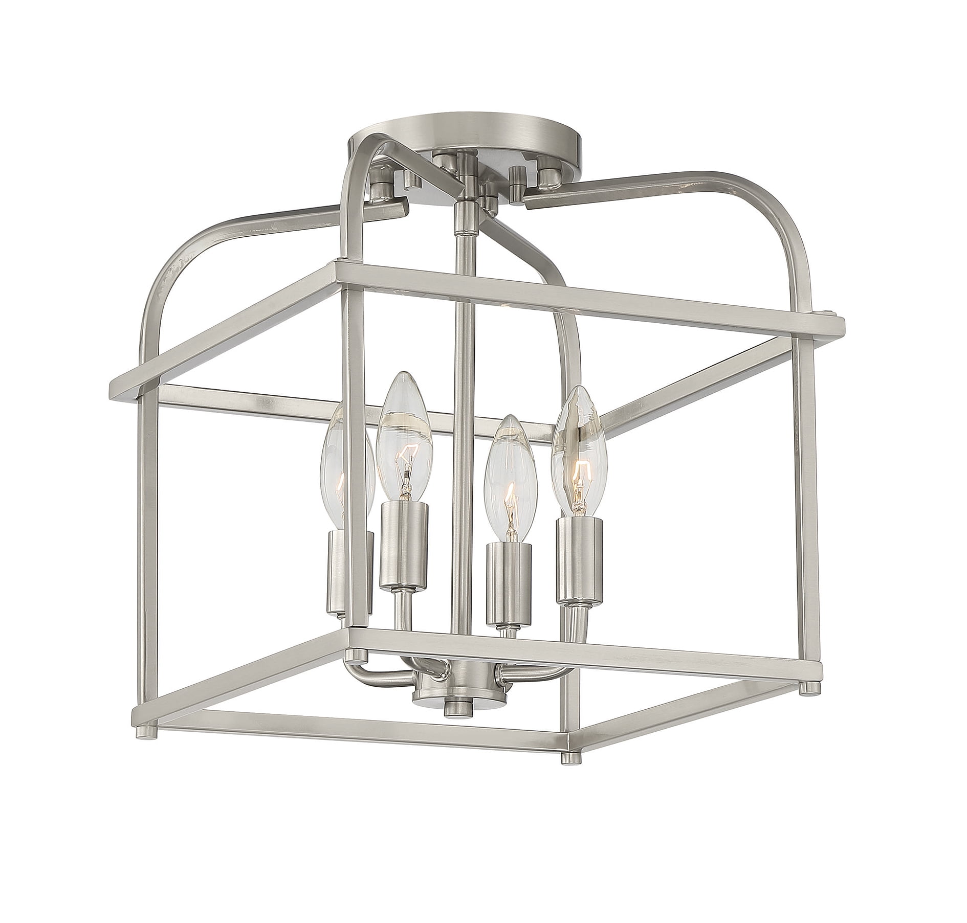 Trade Winds Lighting 4-Light Ceiling Light In Brushed Nickel