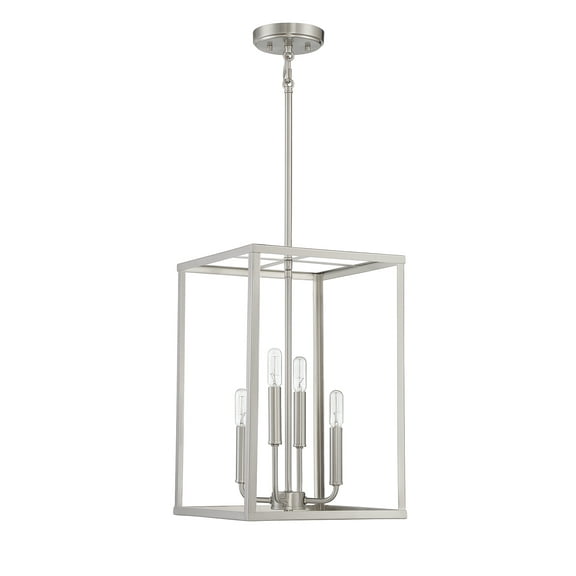 Trade Winds Lighting 4-Light Pendant Light In Brushed Nickel