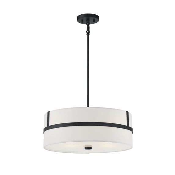 Trade Winds Lighting 4-Light Pendant Light In Matte Black