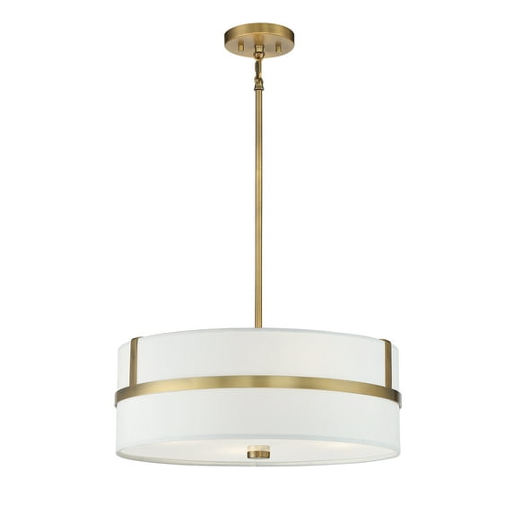 Trade Winds Lighting 4-Light Pendant Light In Natural Brass