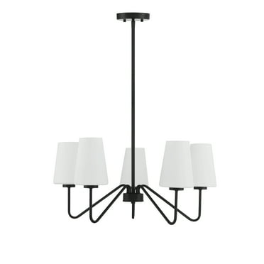 Trade Winds Lighting 5-Light Chandelier In Matte Black
