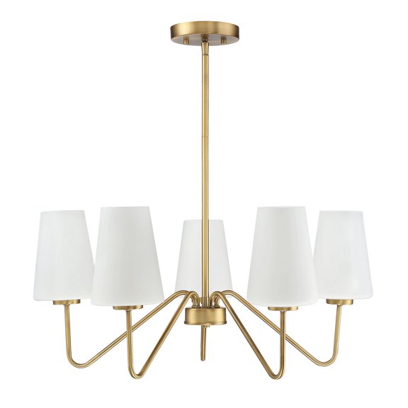 Trade Winds Lighting 5-Light Chandelier In Natural Brass