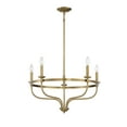 thumbnail image 1 of Trade Winds Lighting 5-Light Chandelier In Natural Brass, 1 of 7