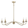 thumbnail image 1 of Trade Winds Lighting 5-Light Chandelier In Warm Brass, 1 of 7