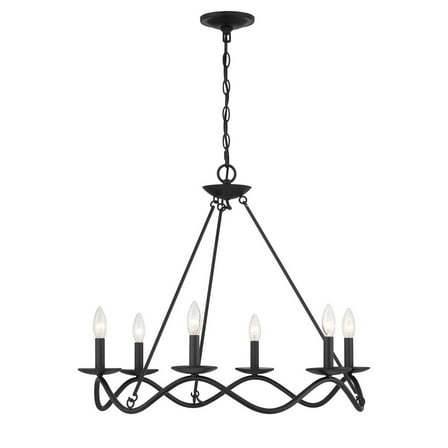 Chandelier in Matte Black
