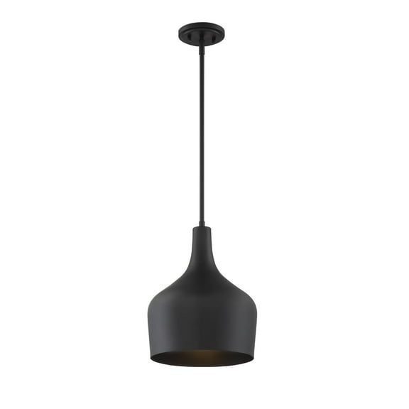 Trade Winds Lisa Metal Pendant Light in Matte Black