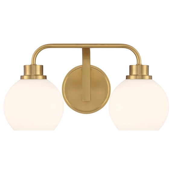 Bathroom Vanity Light in Natural Brass