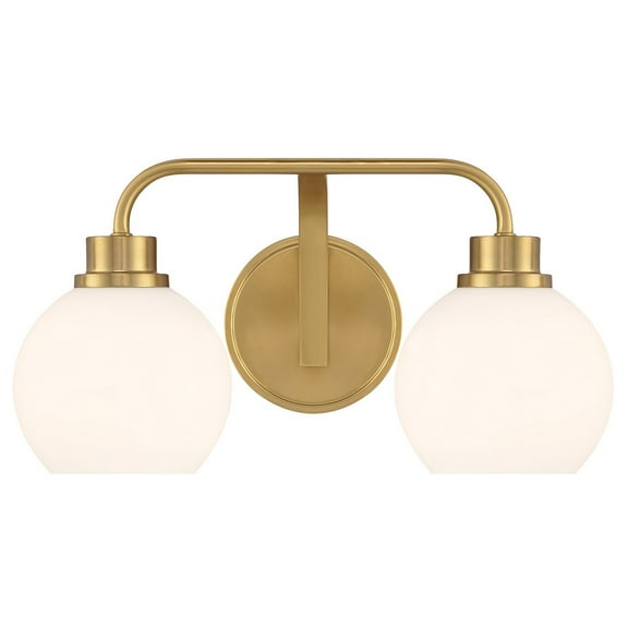 Bathroom Vanity Light in Natural Brass