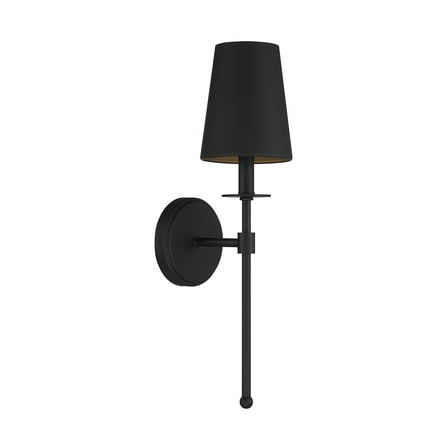 Trade Winds Lola 1-Light Wall Sconce in Matte Black