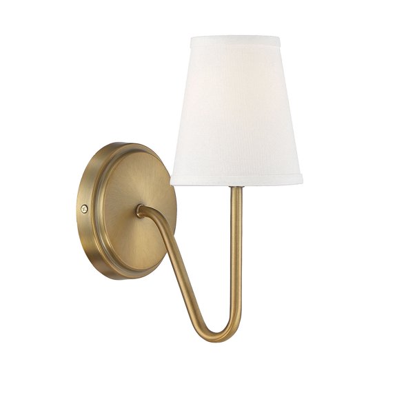 Trade Winds Madison 11" Wall Sconce in Natural Brass