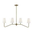 thumbnail image 1 of Trade Winds Madison Linear Chandelier in Natural Brass, 1 of 6