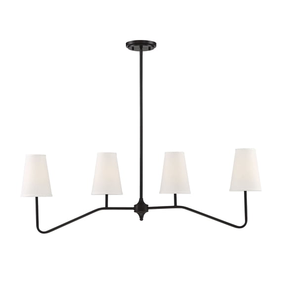 Trade Winds Madison Linear Chandelier in Oil Rubbed Bronze