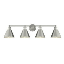 Trade Winds Marco 4-Light Bathroom Vanity Light in Brushed Nickel