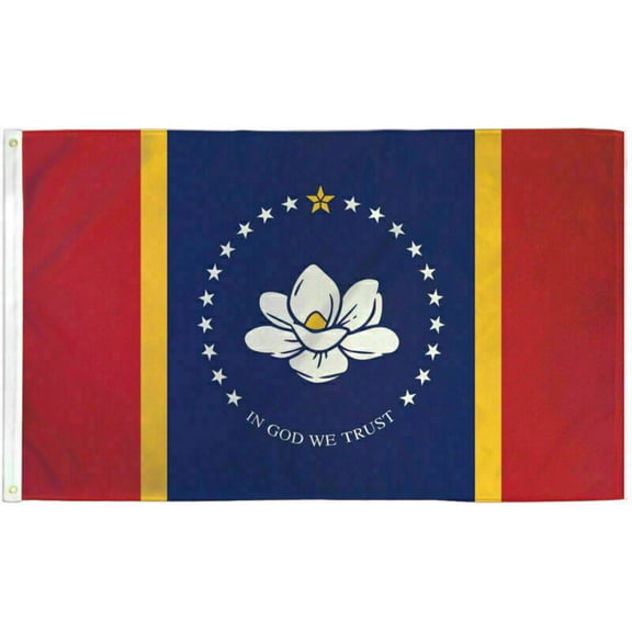Trade Winds Mississippi Flag 3x5ft Flag of Mississippi Mississippian Flag 3x5 Pride MS 100D