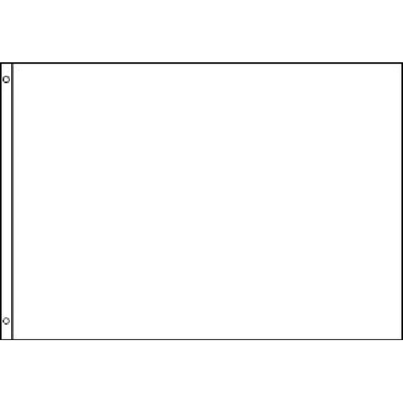 Trade Winds New Plain White Flag Super Poly 3x5 Flag Banner Solid Color 150 Denier
