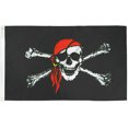 Trade Winds PIRATE FLAG LARGE 4X6 FOOT FT JOLLY ROGER BANNER SKULL W ...