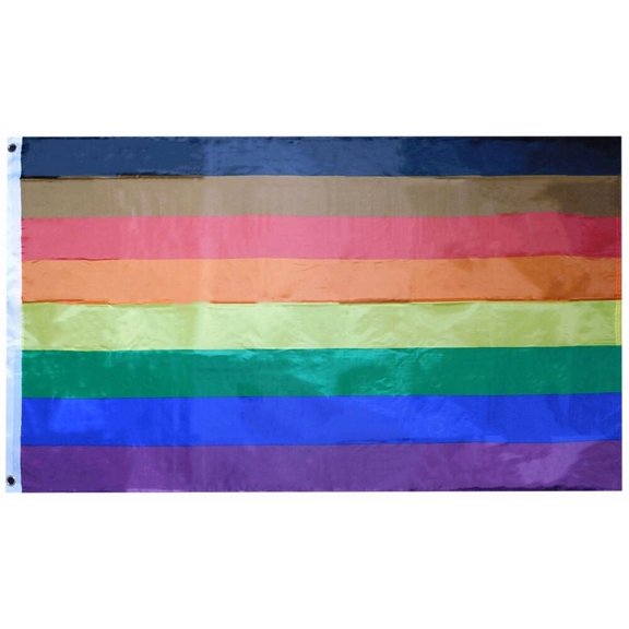 Trade Winds Philadelphia Rainbow Premium Waterproof Polyester Flag 3'x5' 3x5 Durable Bold
