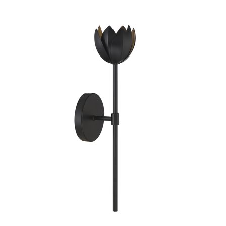 Trade Winds Primrose 1-Light LED Wall Sconce in Matte Black