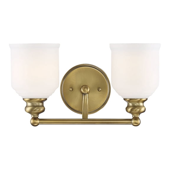 Trade Winds Randolph 2-Light Bath Light in Old Gold