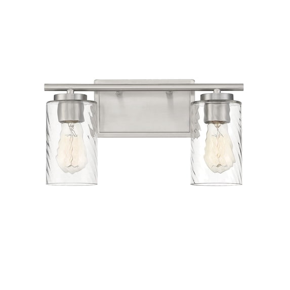 Trade Winds Raymond 2-Light Bathroom Vanity Light in Brushed Nickel
