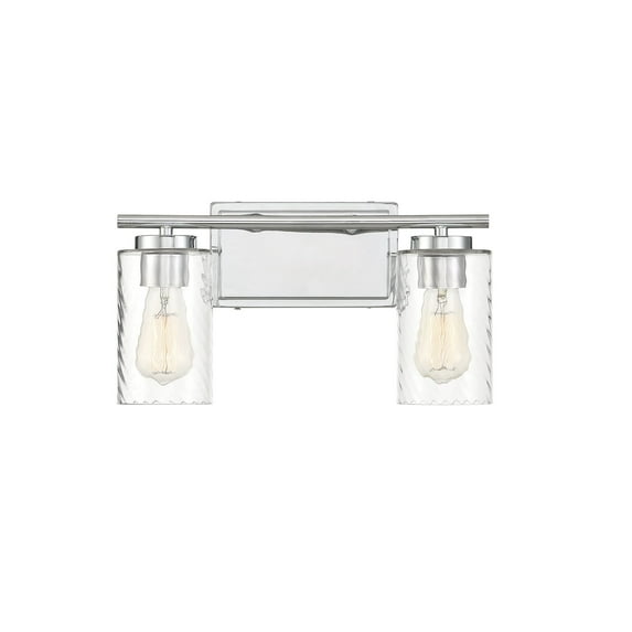Trade Winds Raymond 2-Light Bathroom Vanity Light in Chrome