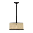 thumbnail image 1 of Trade Winds Remy 1-Light Pendant in Natural Cane with Matte Black, 1 of 5