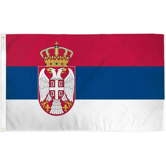Trade Winds Serbian Flag 3x5 ft Republic of Serbia Country National Banner Belgrade 100D