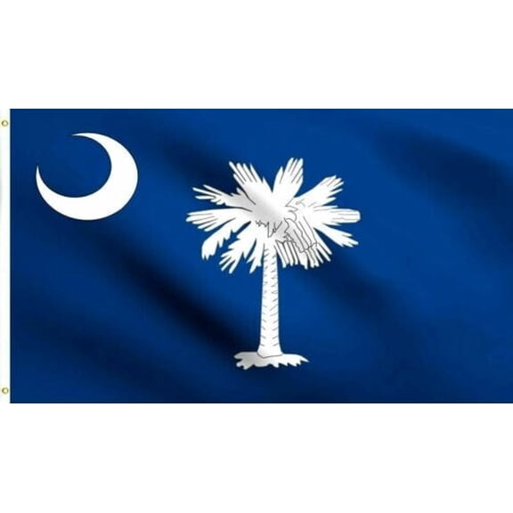 Trade Winds South Carolina SC State Flag 3x5FT Printed 150D SPUN Polyester Palmetto State