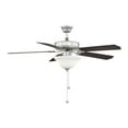 thumbnail image 1 of Trade Winds Tobias 52" 2-Light Ceiling Fan in Brushed Nickel, 1 of 6
