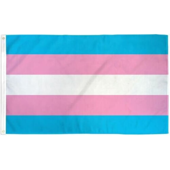 Trade Winds Transgender Flag 3x5 LGBTQIA Trans Pride Transgender Pride Flag 75D Ultrabreeze