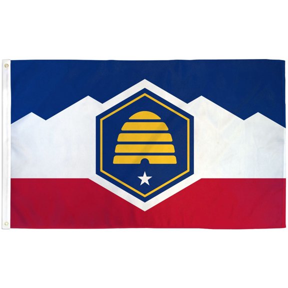 Trade Winds UTAH 2023 NEW STATE OFFICIAL FLAG 2'X3' REAL BRASS GROMMETS GOVERNMENT USA UT