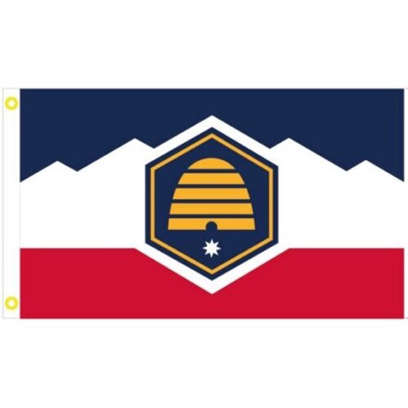 Trade Winds UTAH 2023 NEW STATE OFFICIAL FLAG 4X6 FEET REAL BRASS GROMMETS GOVERNMENT USA UT