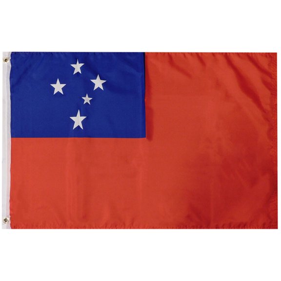 Trade Winds Western Samoa 100D Woven Poly Nylon 2x3 Flag Banner Grommets