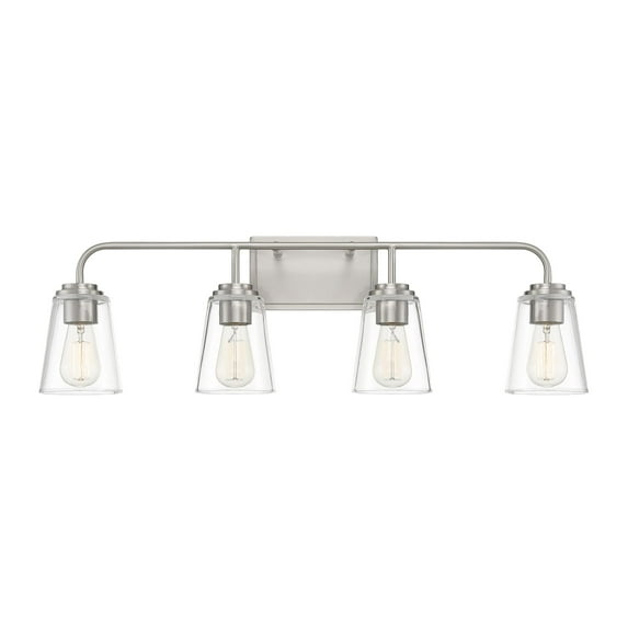 Trade Winds Wickford 4-Light Bathroom Vanity Light in Brushed Nickel