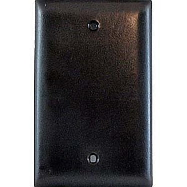 Pass & Seymour TP13 1-Gang Blank Cover Wall Plate, Box Mount, Unbreakable Nylon, Trademaster Size, Brown