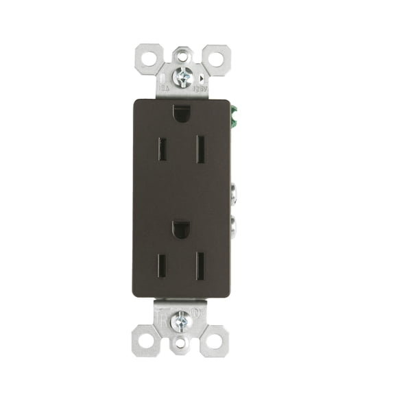 TradeMaster Tamper-Resistant Receptacle, Dark Bronze