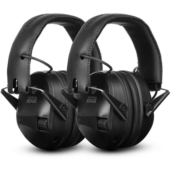 TradeSmart TacticalEdge Slim Electronic Ear Protection for Shooting, NRR24