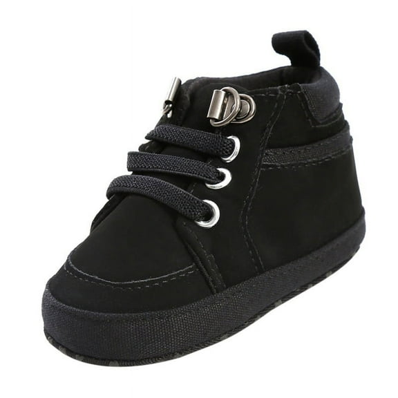 Tradecan Baby Girls Boys Walking Shoes Toddler Infant First Walker Soft Sole High-Top Ankle Sneakers Newborn Crib Shoe