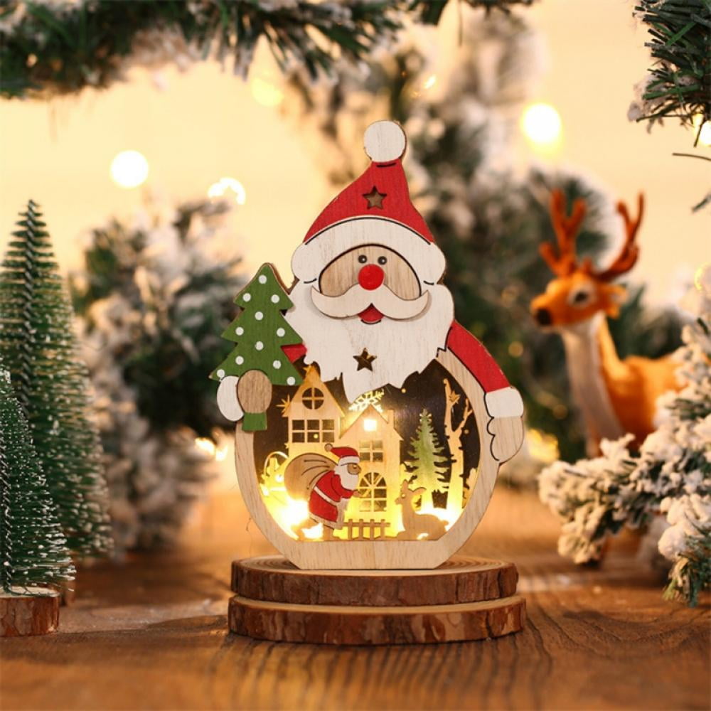 Christmas Ornament Lamp Foam Particles Christmas Balls Lights Cartoon  Creation Santa Claus Christmas Ornaments Snowman Christmas Tree Decoration  From Esw_home2, $2.1