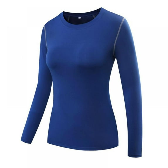 Tradecan Women's Compression Base Layer Tight Tops for Exercise Sports Runing Yoga, Quick Dry Breathable Long Sleeve T-Shirts
