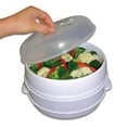 thumbnail image 1 of Trademark 2-Tier Microwave Steamer Food Cooker, As Seen On TV, 1 of 3
