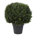 thumbnail image 1 of Trademark 50-LG1106 23 in. Artificial Cypress Topiary Ball Style Faux Plant in Sturdy Pot, 1 of 1