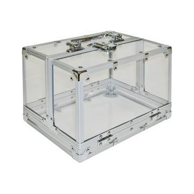 Trademark 600-Piece Clear Acrylic Case - Holds 6 Chip Trays Poker Chip Case (Clear)