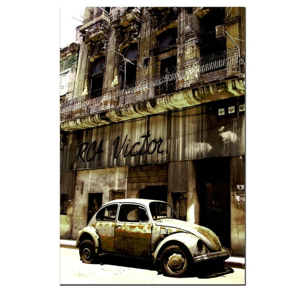 Trademark Art "1956 Volkswagen Beetle Sedan" Canvas Art