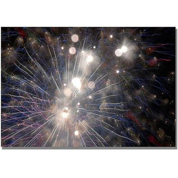 Trademark Art "Abstract Fireworks 33" Canvas Wall Art by Kurt Shaffer