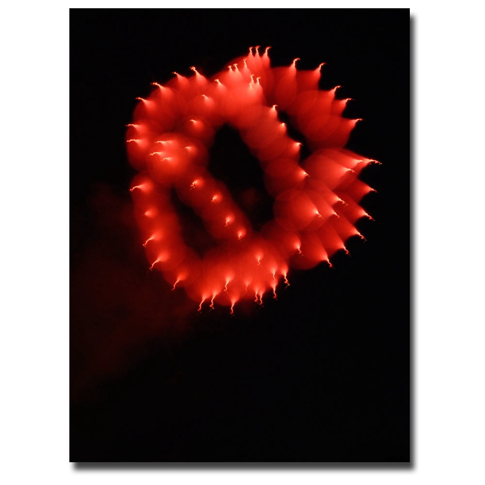 Trademark Art "Abstract Fireworks III" Canvas Art by Kurt Shaffer